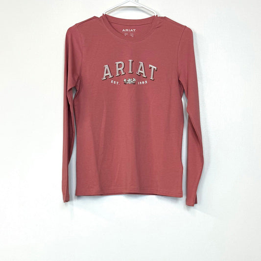 Ariat | Kids L/s Flora T-Shirt | Color: Dusty Rose | Size: XL/14 | NWT -  | Buy at Parsimony Shoppes