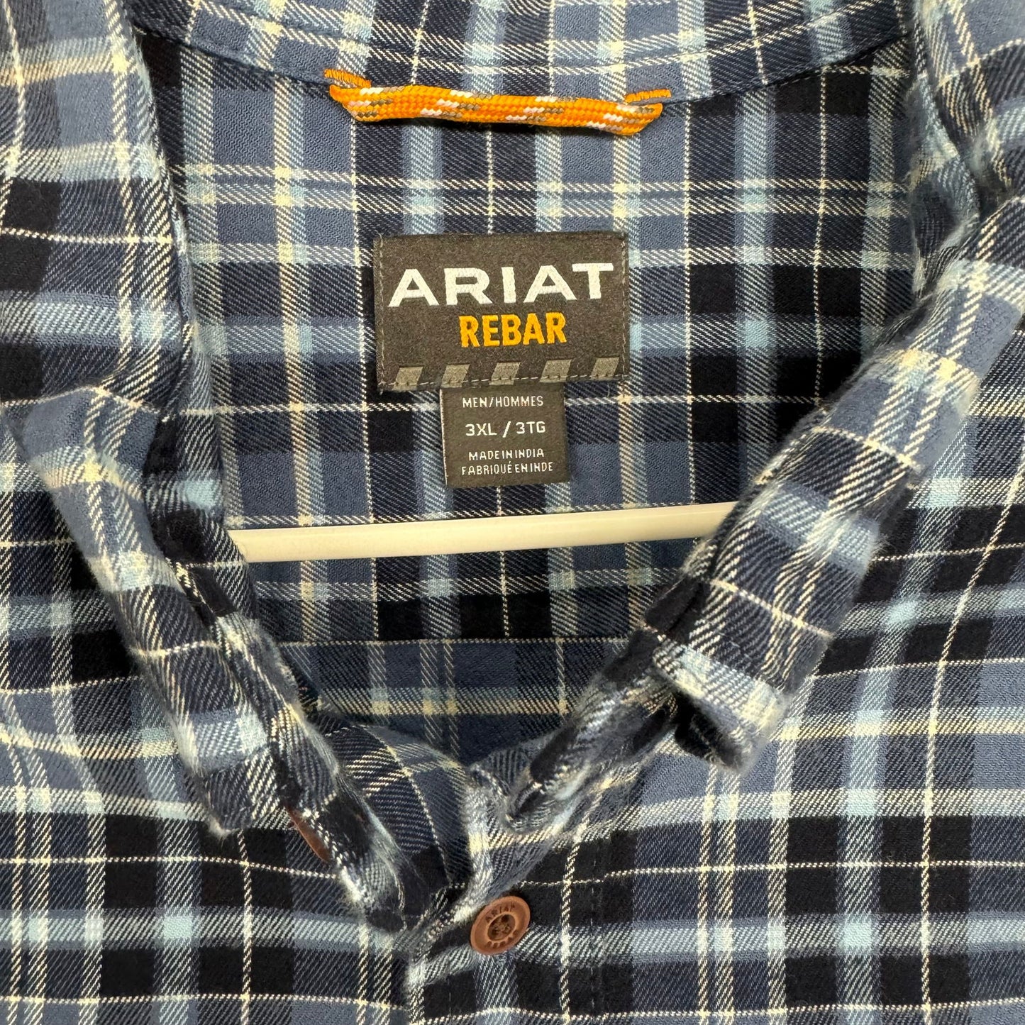Ariat Rebar | Plaid Flannel Durastretch LS Work Shirt | Color: Blue | Size: 3XL | NWT -  | Buy at Parsimony Shoppes