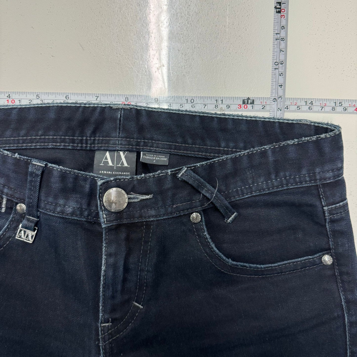 Armani Exchange | Womens Skinny Denim Jeans | Color: Black | Size: 2 | Pre-Owned -  | Buy at Parsimony Shoppes