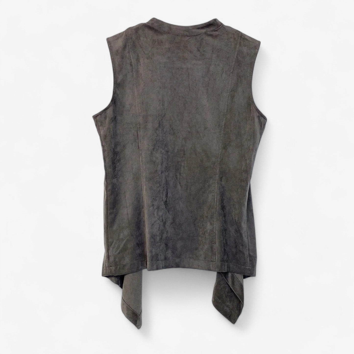 Artisan NY Women's Gray Faux Suede Vest - Size L