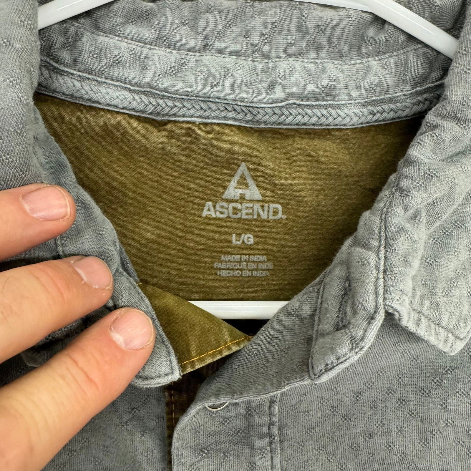 Ascend | Mens 3-Button S/s Polo Shirt | Color: Gray | Size: L -  | Buy at Parsimony Shoppes