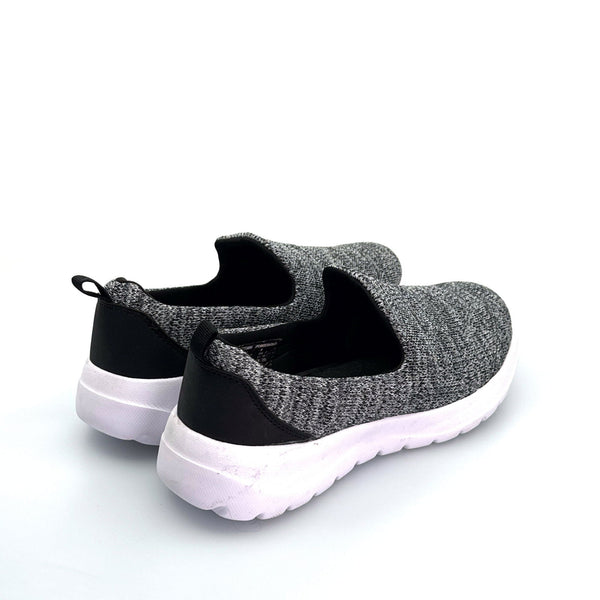 Womens Knit Memory Foam Sneakers – Lightweight Stylish in Gray