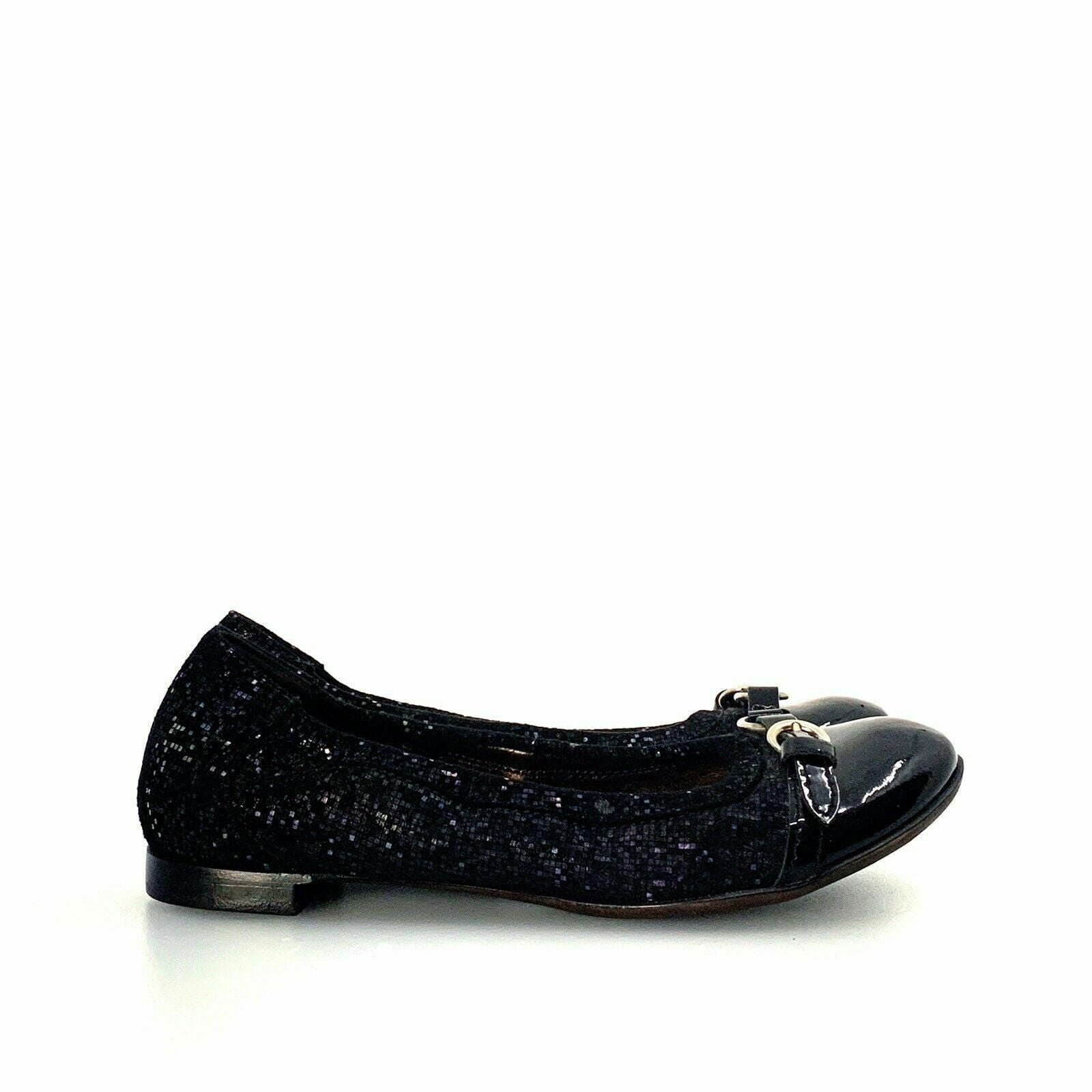Attilio Giusto Leombruni Womens Size 5.5 Black Patent Leather Ballet Flats Shoes -  | Buy at Parsimony Shoppes