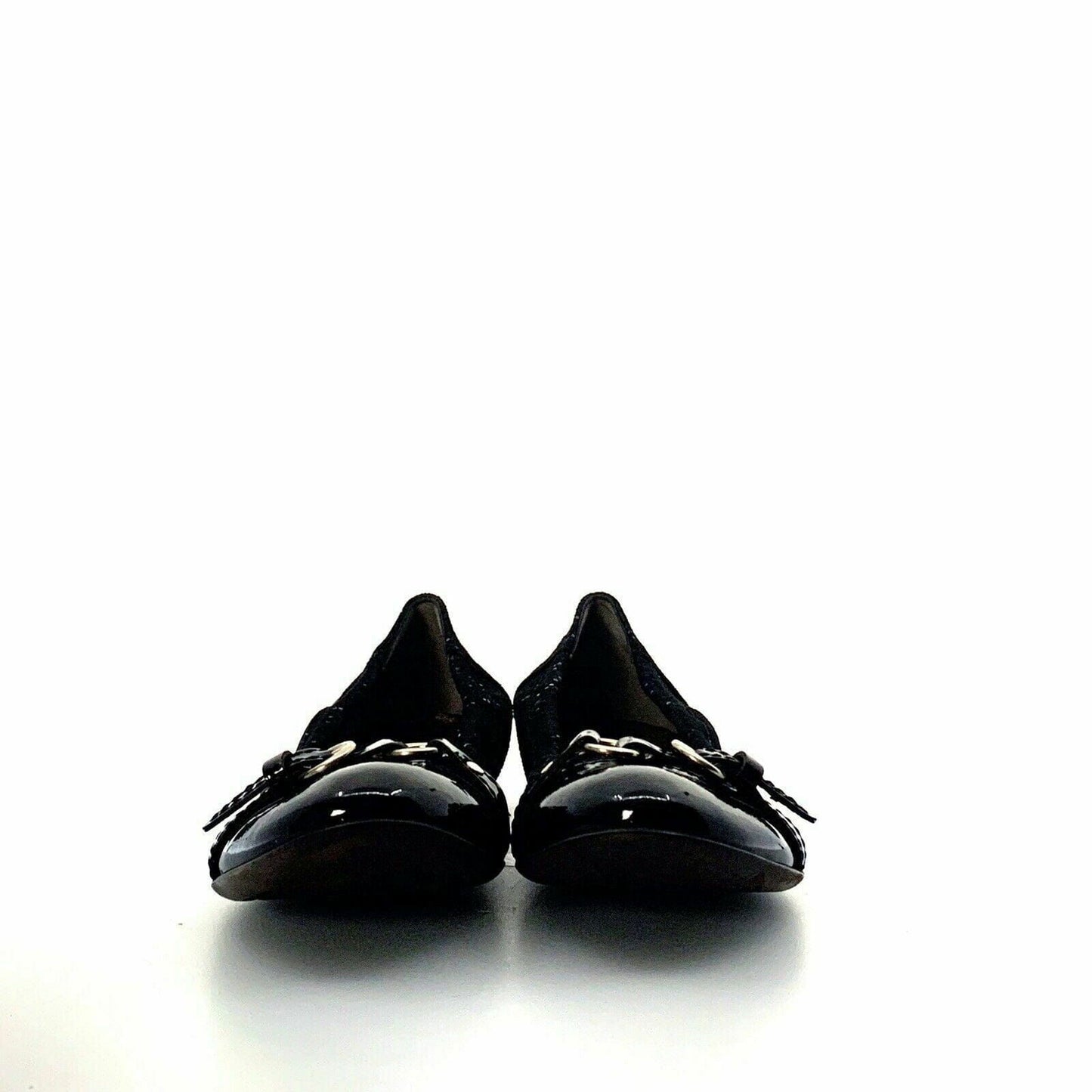 Attilio Giusto Leombruni Womens Size 5.5 Black Patent Leather Ballet Flats Shoes -  | Buy at Parsimony Shoppes