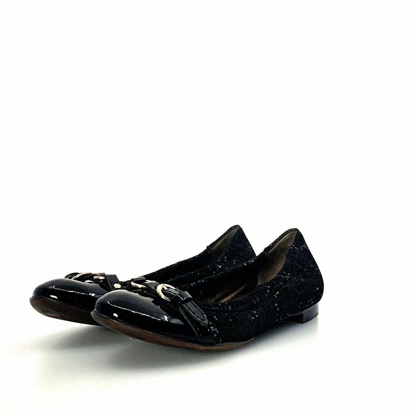 Attilio Giusto Leombruni Womens Size 5.5 Black Patent Leather Ballet Flats Shoes -  | Buy at Parsimony Shoppes
