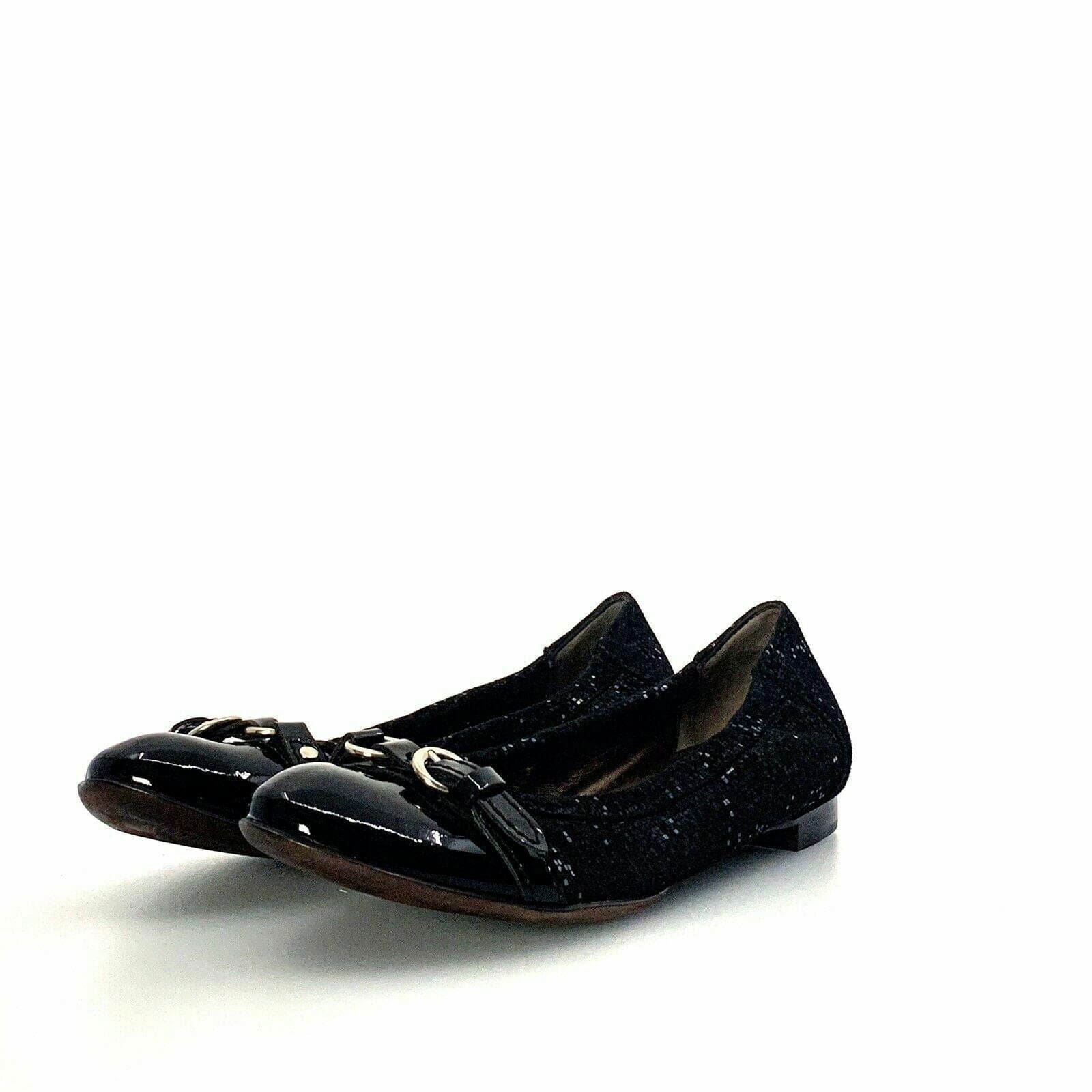 Attilio Giusto Leombruni Womens Size 5.5 Black Patent Leather Ballet Flats Shoes -  | Buy at Parsimony Shoppes