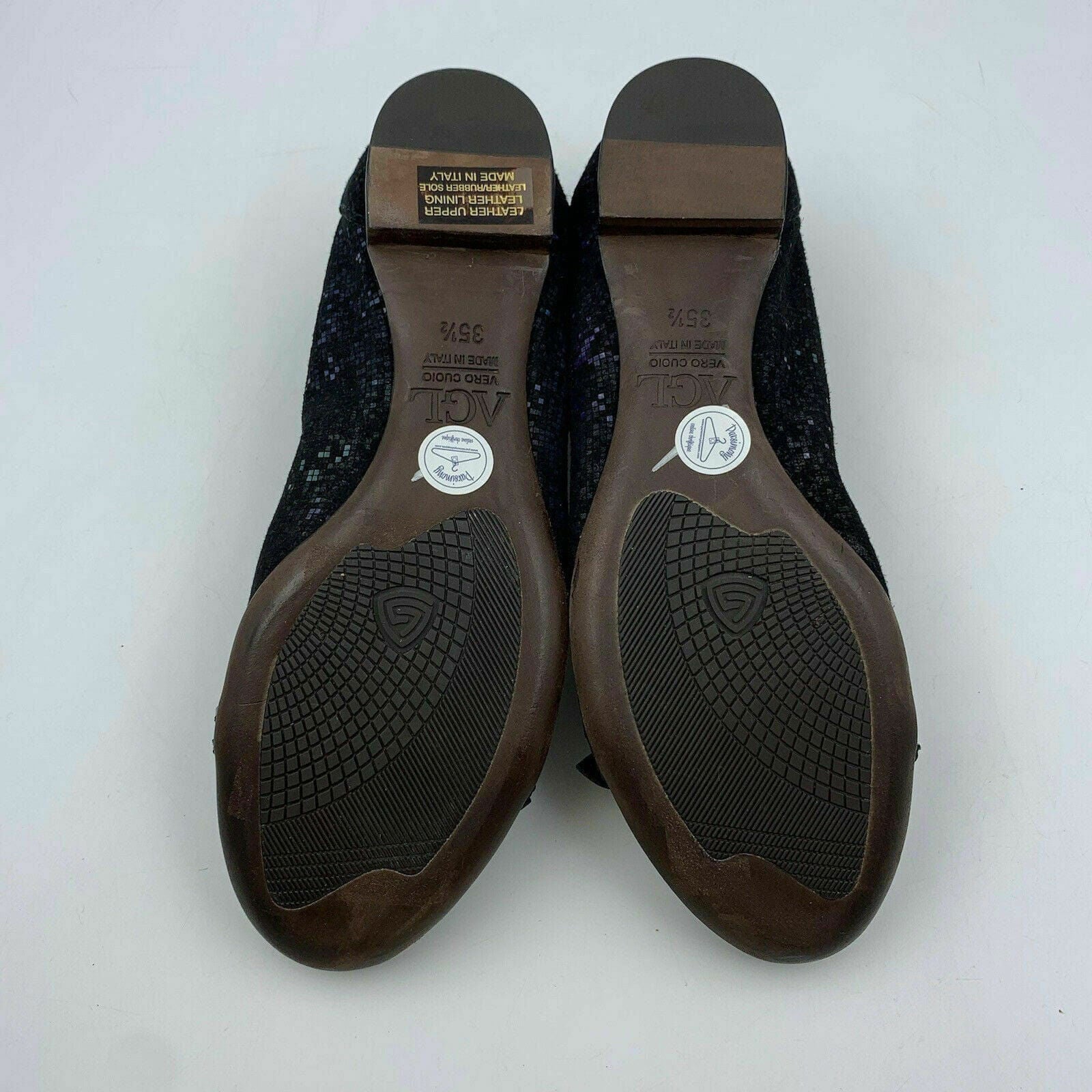 Attilio Giusto Leombruni Womens Size 5.5 Black Patent Leather Ballet Flats Shoes -  | Buy at Parsimony Shoppes