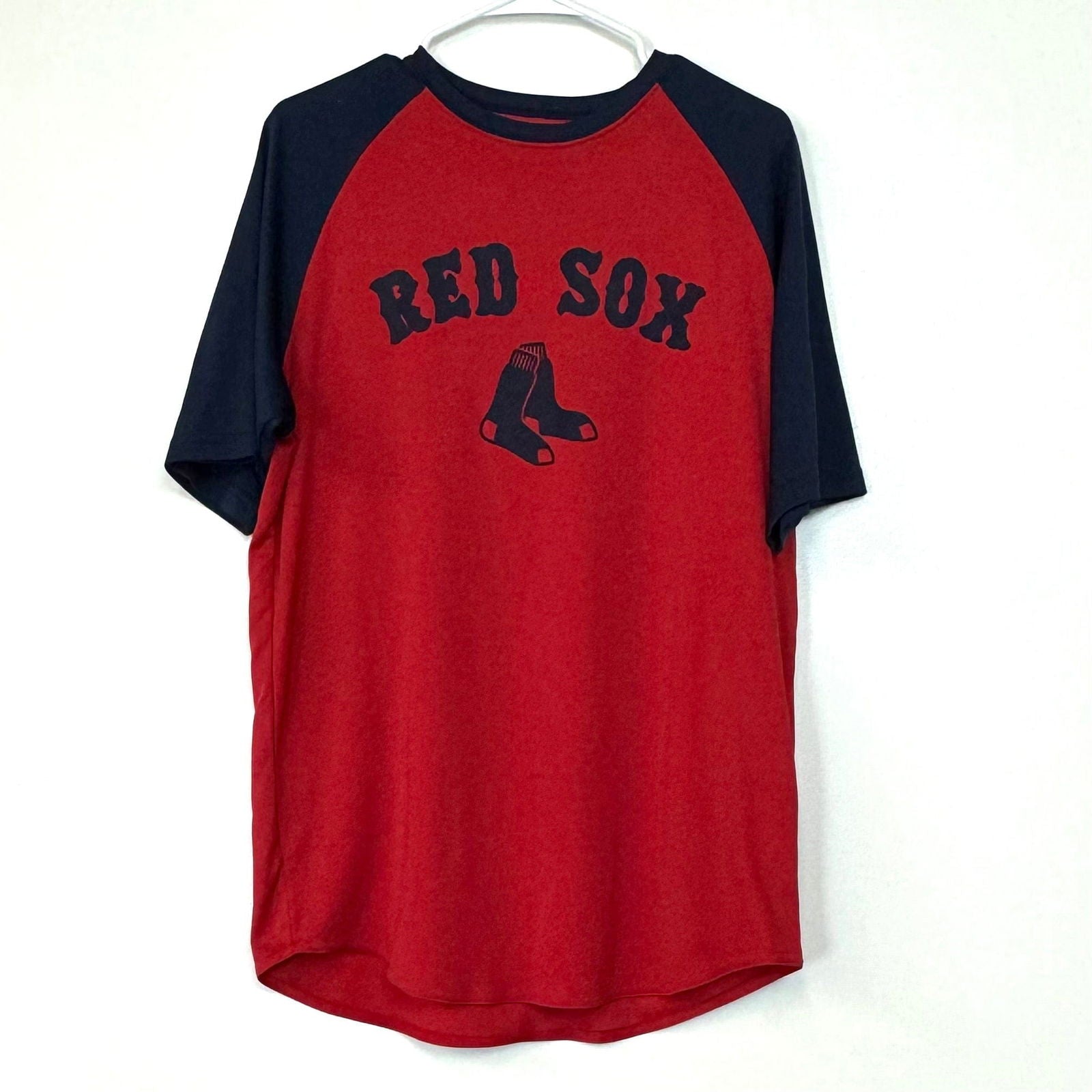 Augusta Sportswear | Red Sox #16 Colorblock Raglan T-Shirt | Color: Red/Blue | Size: L | Pre-Owned -  | Buy at Parsimony Shoppes
