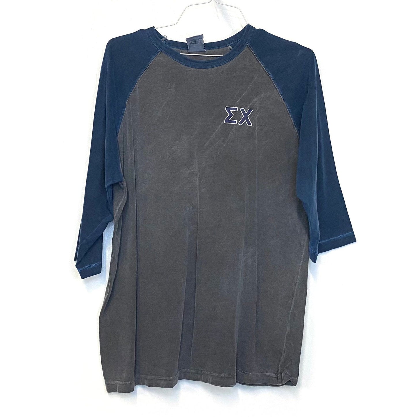 Authentic Pigment "Sigma Chi" Mens Size XL Blue Gray Raglan T-Shirt ¾ Sleeve Pre-Owned -  | Buy at Parsimony Shoppes