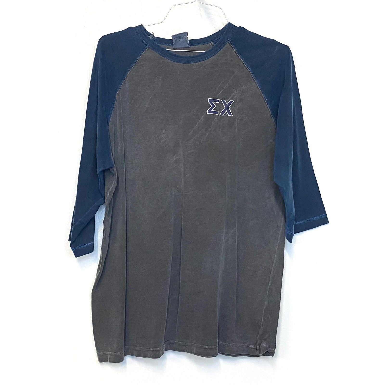 Authentic Pigment "Sigma Chi" Mens Size XL Blue Gray Raglan T-Shirt ¾ Sleeve Pre-Owned -  | Buy at Parsimony Shoppes