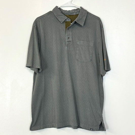 Ascend | Mens 3-Button S/s Polo Shirt | Color: Gray | Size: L