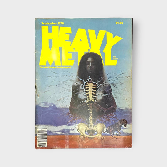 HEAVY METAL Adult Illustrated Fantasy Erotic Magazine | Vintage | GUC | September 1978