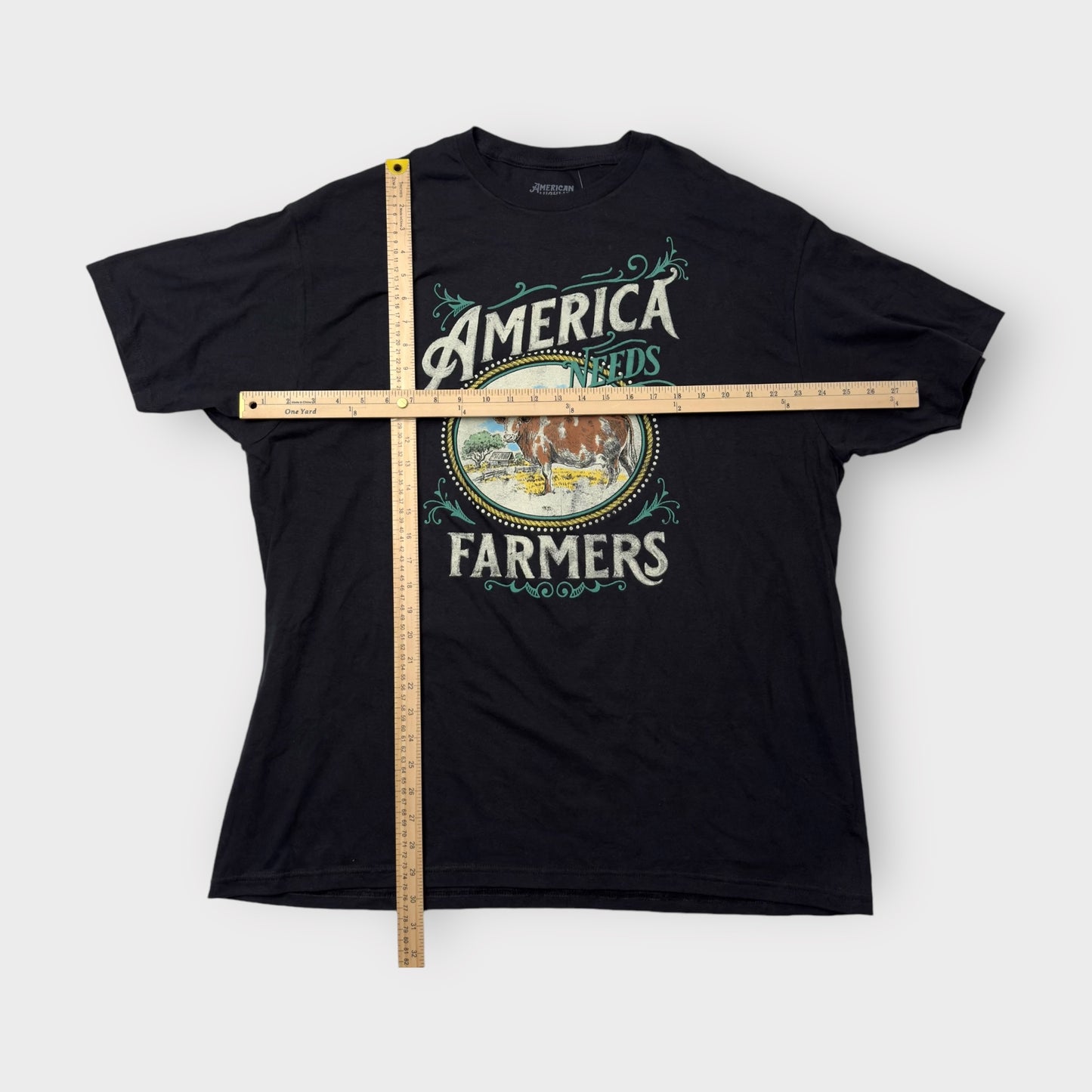 American Highway "America Needs Farmers" T-Shirt | 2XL | Soft Cotton | New