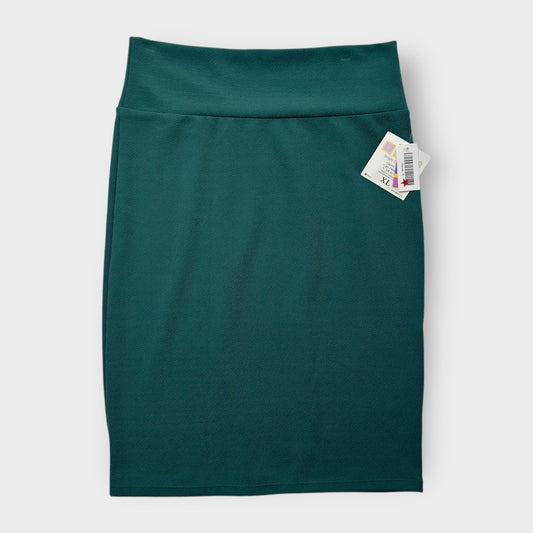 LuLaRoe Cassie Pencil Skirt - Solid Deep Teal - Size XL (16-18) - NWT