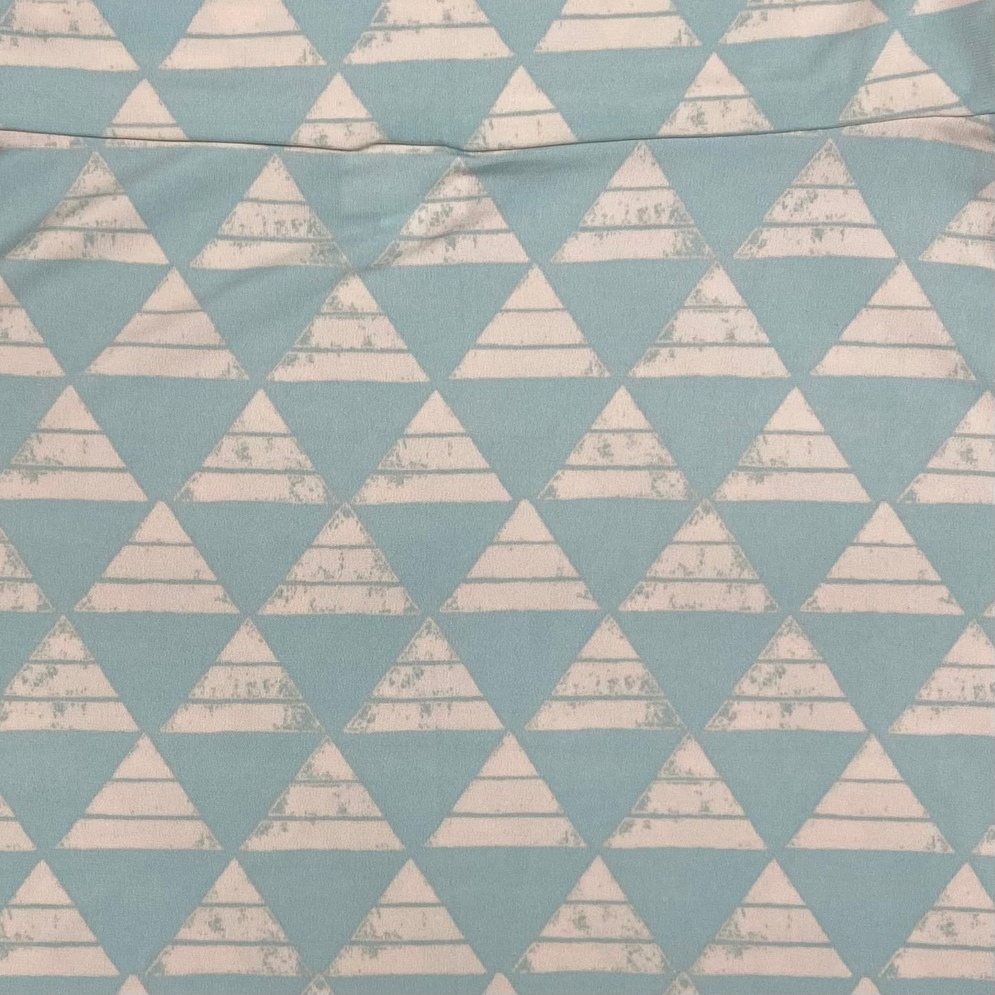 LuLaRoe Womens L Light Blue Geometric Triangle Print Azure Skirt NWT*