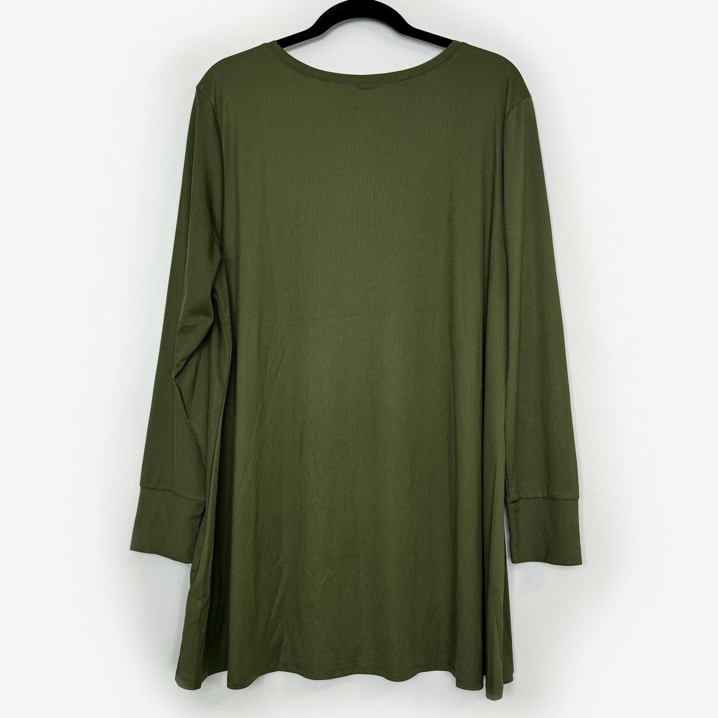 LuLaRoe Vault | Elizabeth L/s Tunic | Size: 3XL (26-28) | Green | Solid/Ribbed | NWT