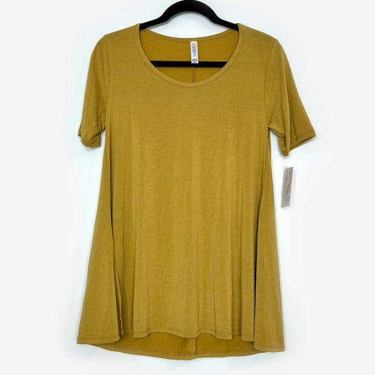 LuLaRoe Vault | Perfect T Swing Top | Size: XXS (0-6) | Color: Mustard Yellow | Solid | NWT