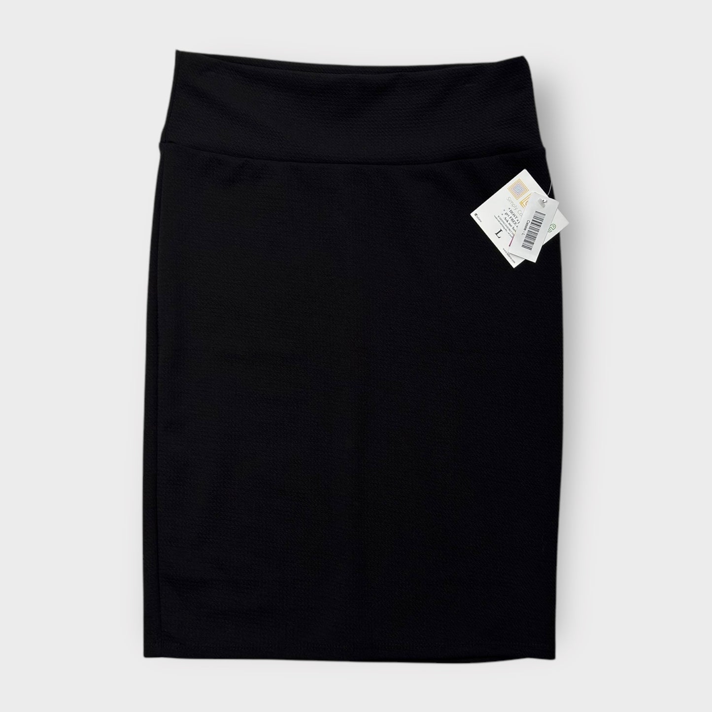 LuLaRoe Cassie Pencil Skirt - Solid Black - Size L (12-14) - NWT