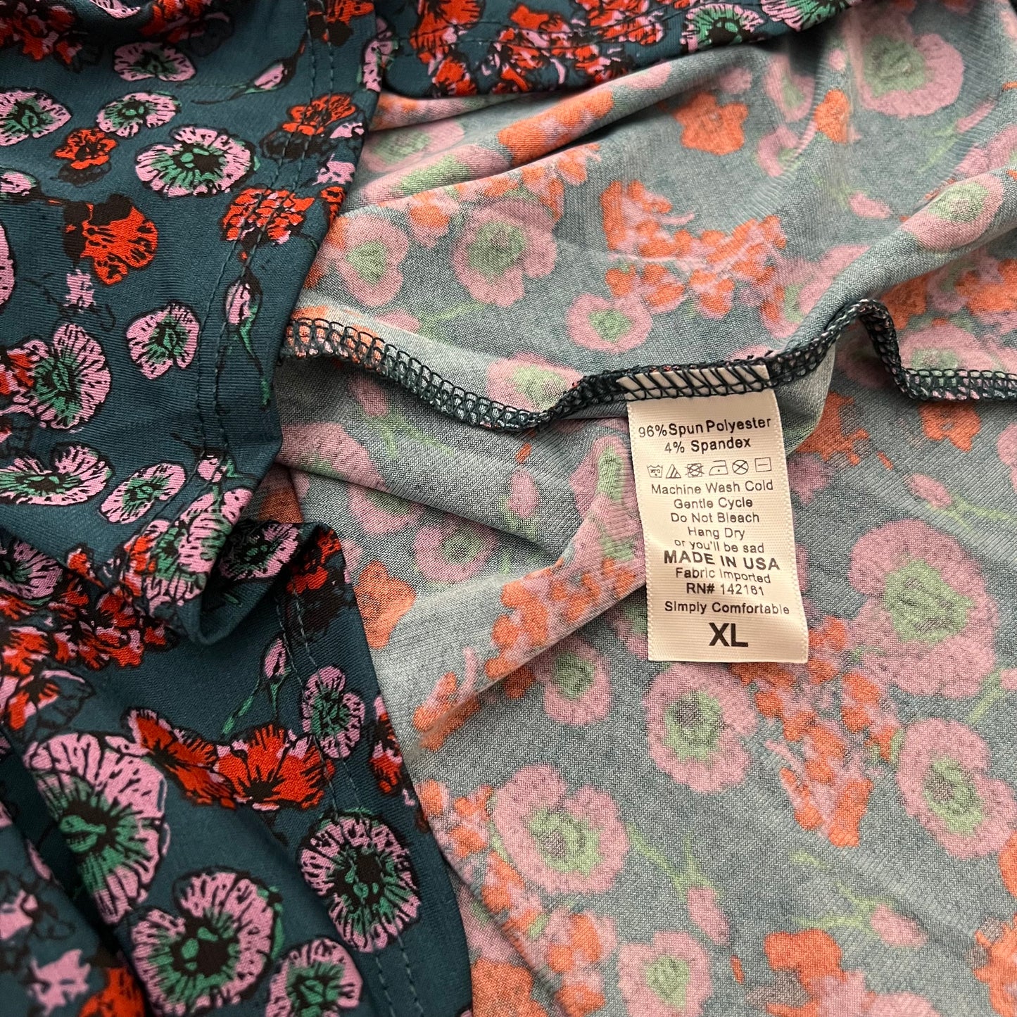 LuLaRoe Azure Skirt | XL (14-16) | Green/orange/pink Floral | A-Line | NWT