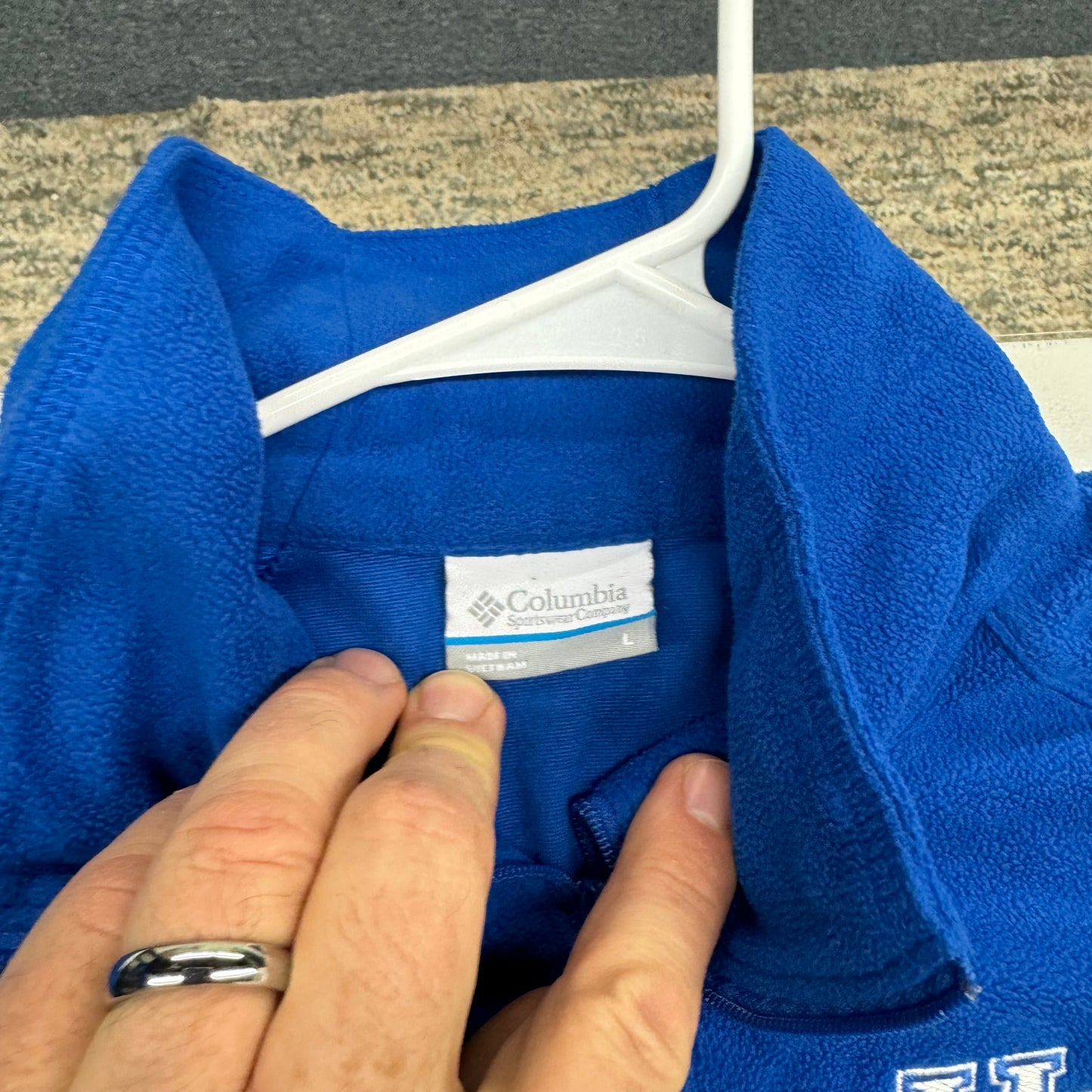 Columbia | Womens University of Kentucky 1/4 Zip Pullover Sweatshirt | Color: Blue | Size: L | EUC