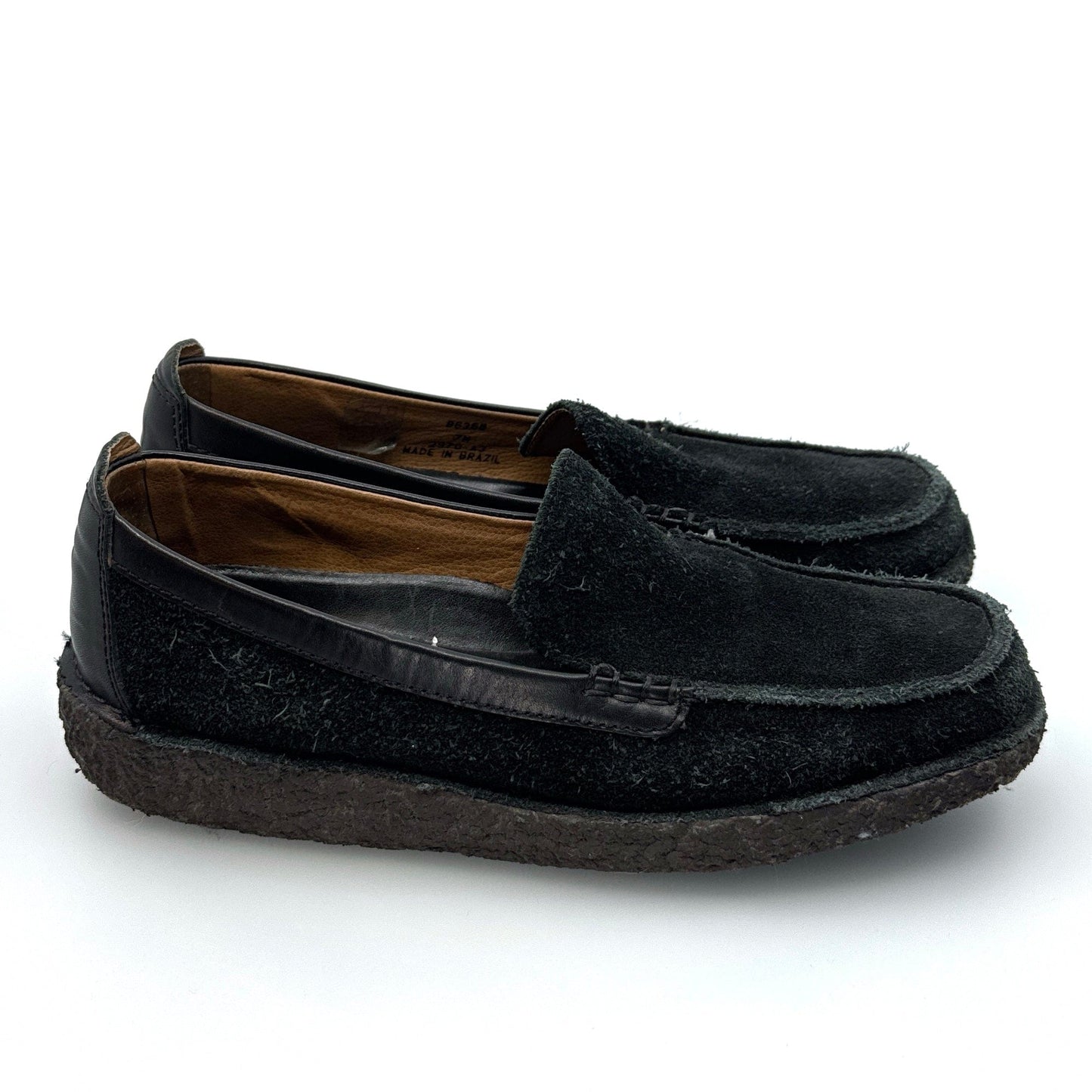 Lands’ End | Venetian Suede Crepe Sole Loafers | Size: 7M | Color: Black | EUC