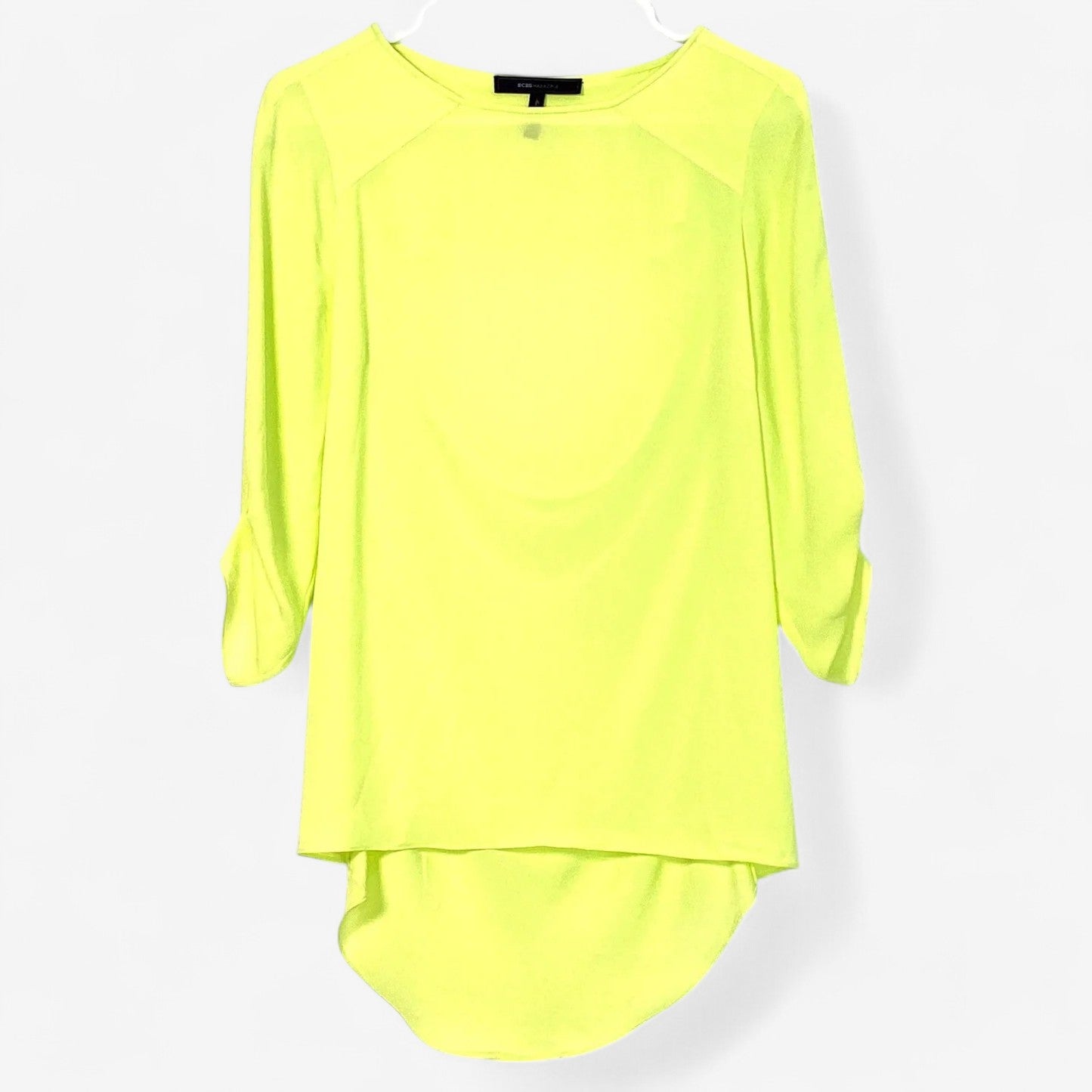 Women's Yellow Hi-Lo Sleeveless Blouse - Size XS - BCBG Max Azria