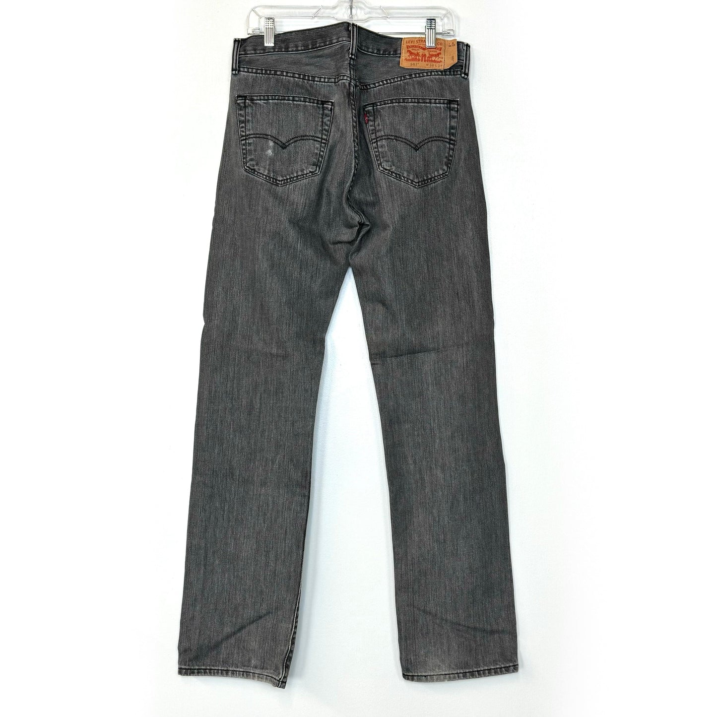 Levi Strauss | Mens 501 Original Fit Button-Fly Jeans | Color: Gray | Size: 33x31 | Pre-Owned