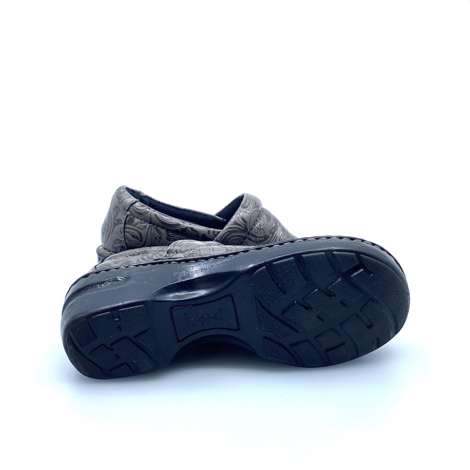 BOC Born Womens Clogs Size 7.5M Gray Embossed Vegan Leather -  | Buy at Parsimony Shoppes
