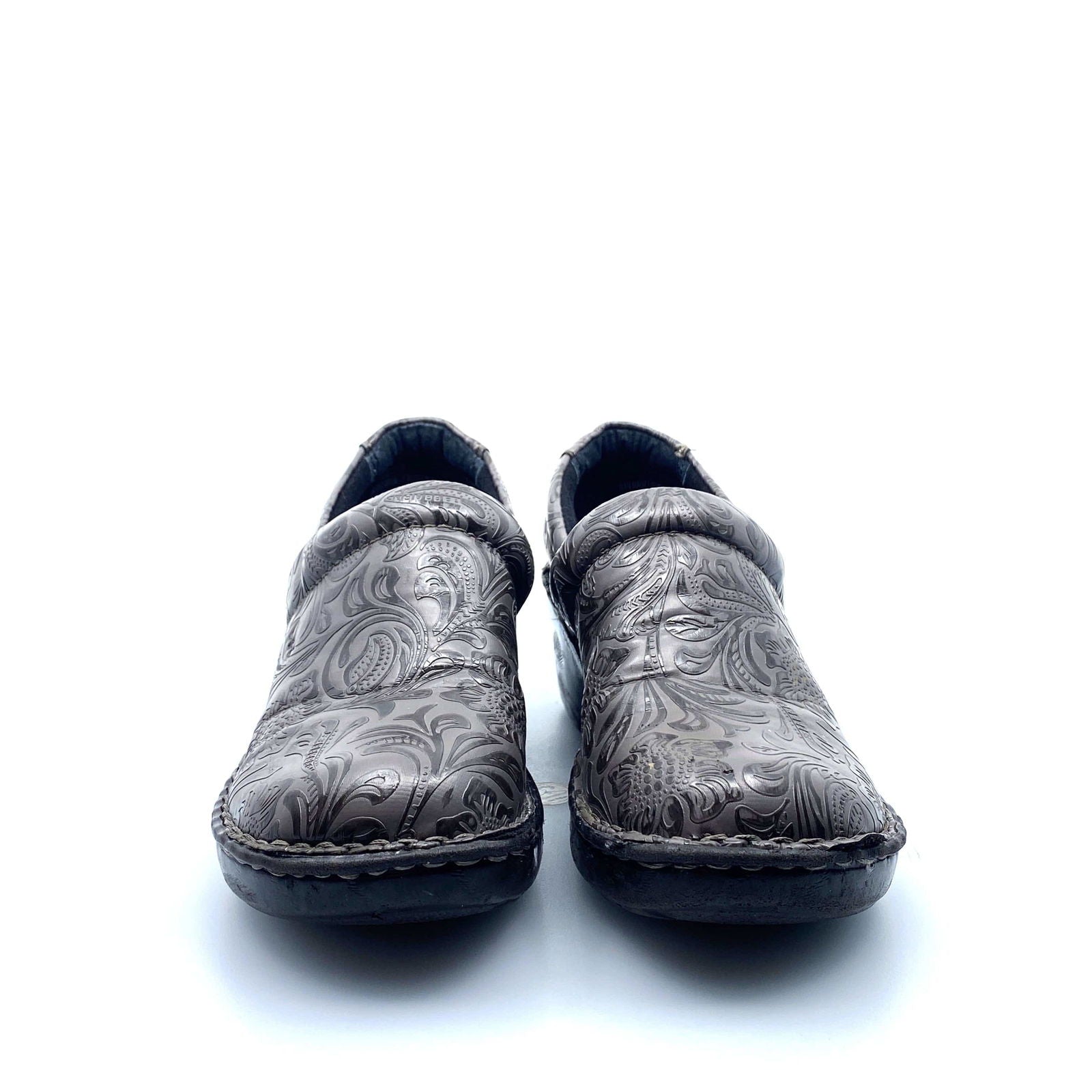 BOC Born Womens Clogs Size 7.5M Gray Embossed Vegan Leather -  | Buy at Parsimony Shoppes