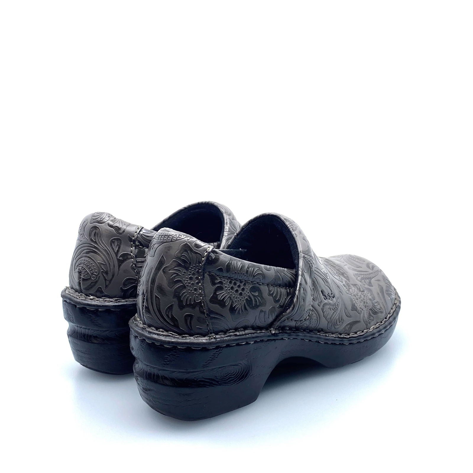 BOC Born Womens Clogs Size 7.5M Gray Embossed Vegan Leather -  | Buy at Parsimony Shoppes