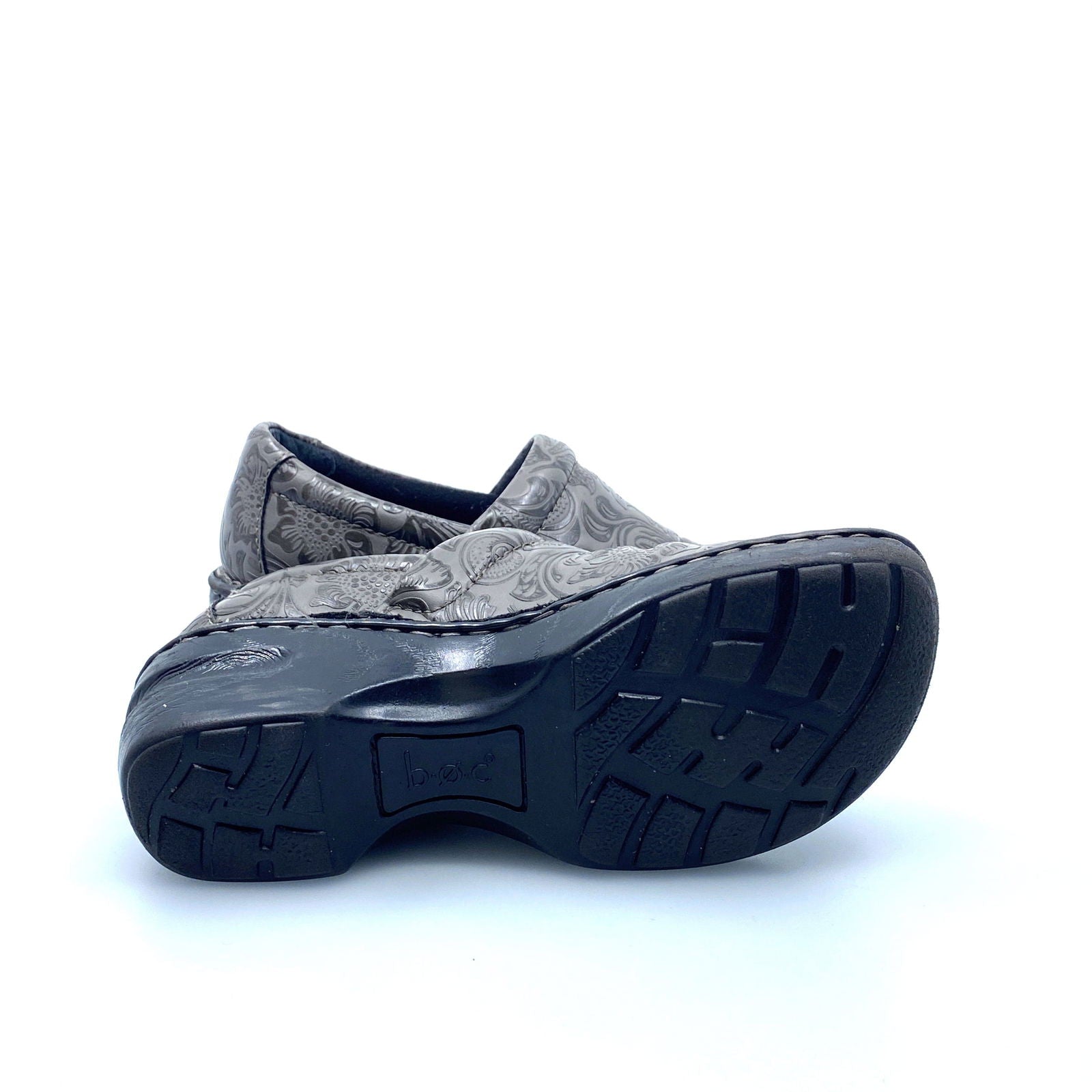 BOC Born Womens Clogs Size 7.5M Gray Embossed Vegan Leather -  | Buy at Parsimony Shoppes