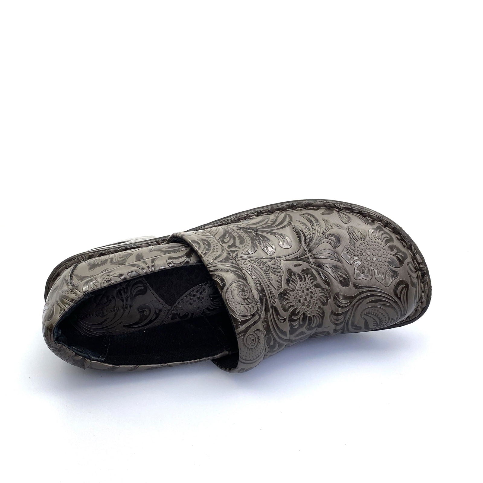 BOC Born Womens Clogs Size 7.5M Gray Embossed Vegan Leather Pre-Owned -  | Buy at Parsimony Shoppes