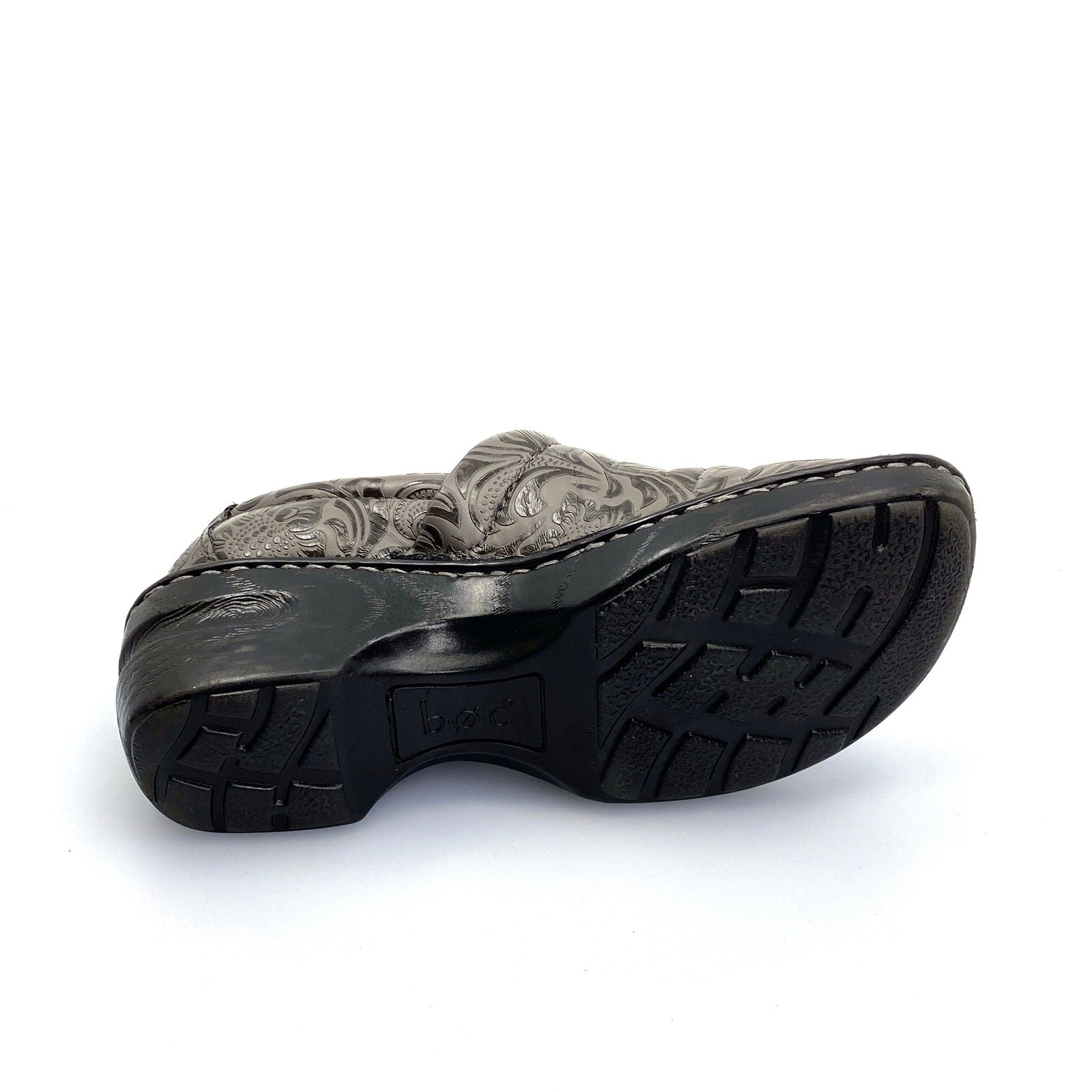 BOC Born Womens Clogs Size 7.5M Gray Embossed Vegan Leather Pre-Owned -  | Buy at Parsimony Shoppes