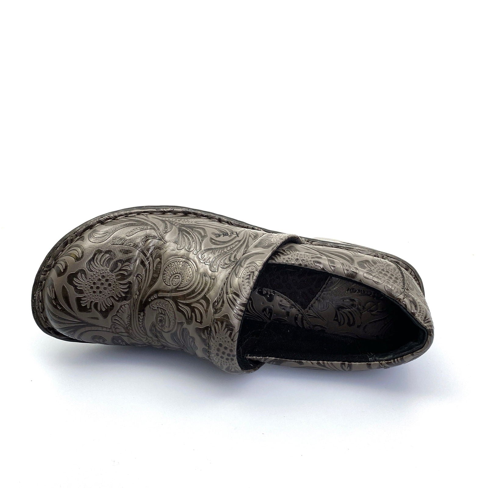 BOC Born Womens Clogs Size 7.5M Gray Embossed Vegan Leather Pre-Owned -  | Buy at Parsimony Shoppes