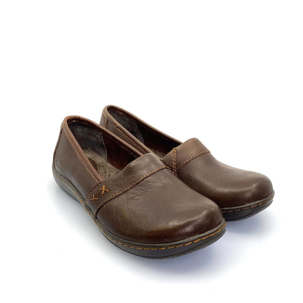 Leather Clogs Dsw Boc Shoes BOC Born Womens Clogs Size 7M Brown 'Howell'  Slip-On Clog