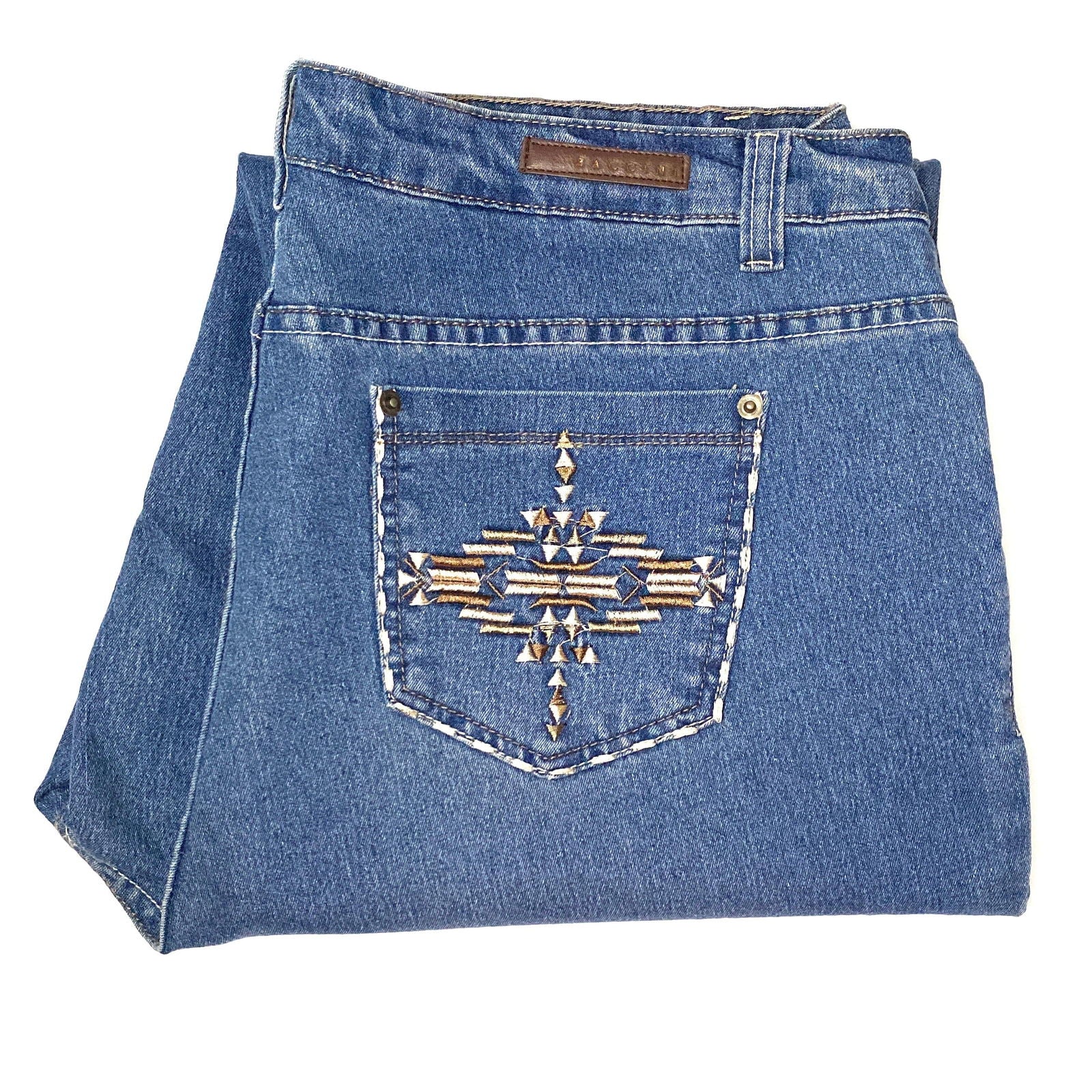 Baccini Womens Size 18W Capris Denim Blue Jeans -  | Buy at Parsimony Shoppes