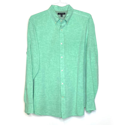 Banana Republic Mens Size L Light Green Dress Shirt Button-Up L/s -  | Buy at Parsimony Shoppes
