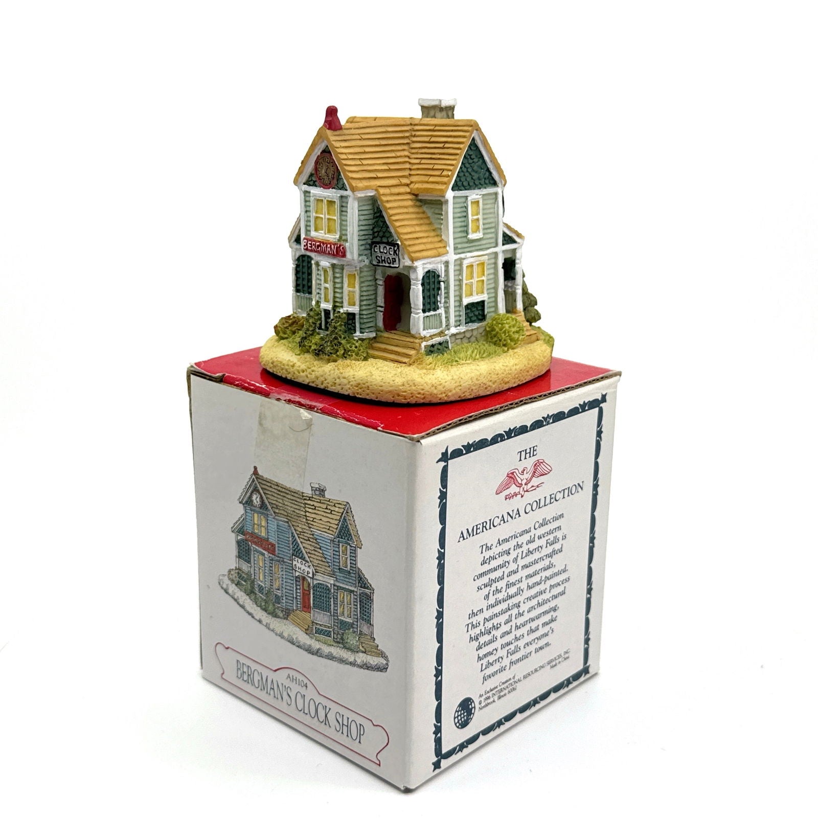 Bergman’s Clock Shop | Liberty Falls Americana Collection - AH104 | 1996 | EUC -  | Buy at Parsimony Shoppes