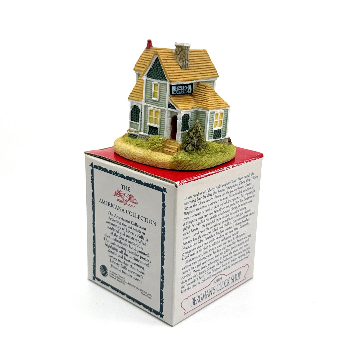 Bergman’s Clock Shop | Liberty Falls Americana Collection - AH104 | 1996 | EUC -  | Buy at Parsimony Shoppes