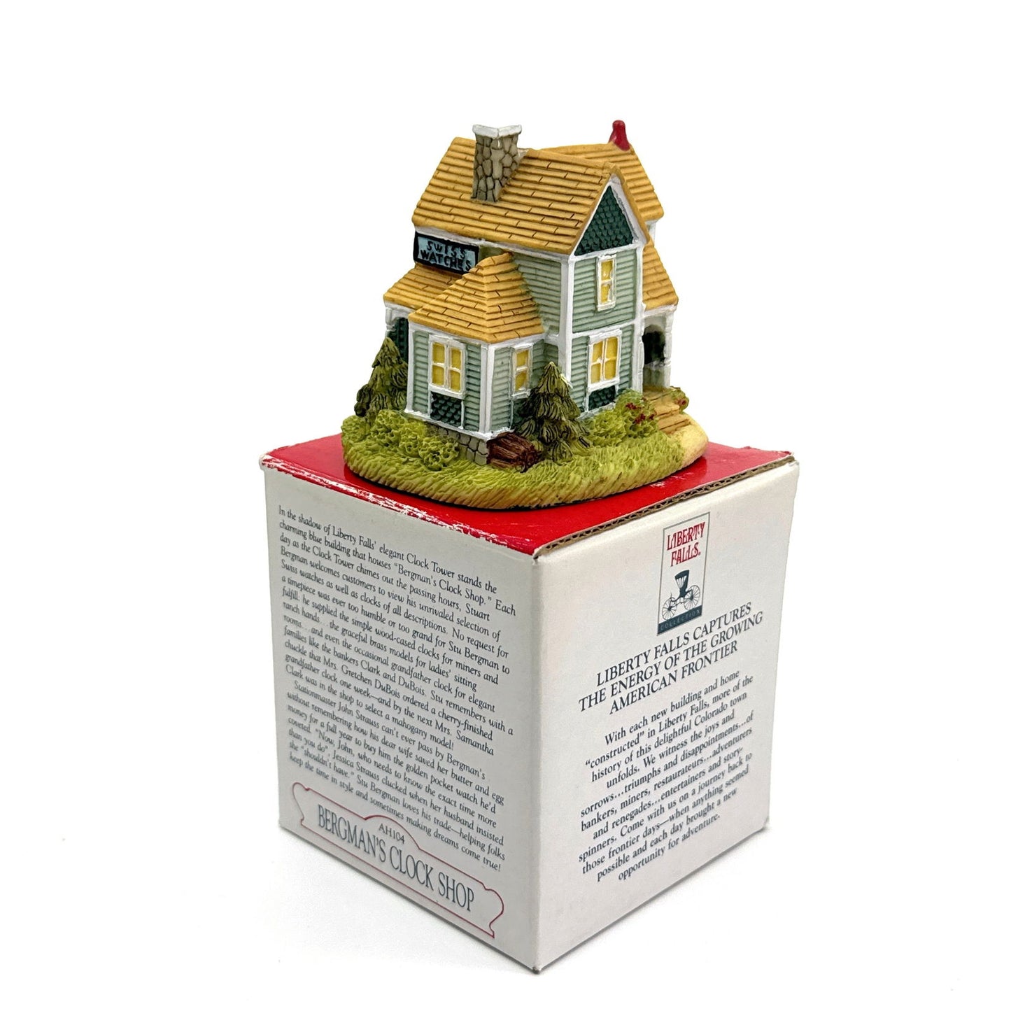 Bergman’s Clock Shop | Liberty Falls Americana Collection - AH104 | 1996 | EUC -  | Buy at Parsimony Shoppes