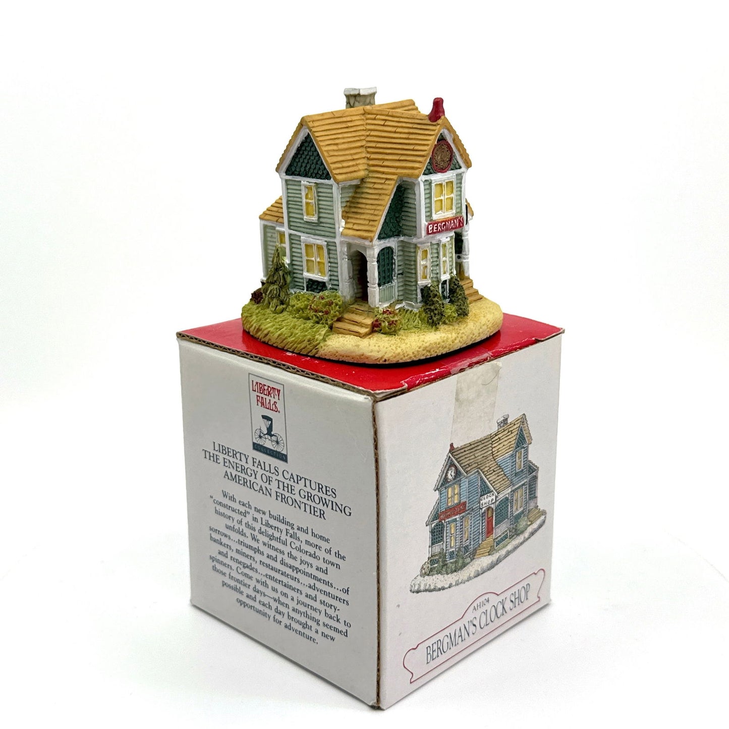 Bergman’s Clock Shop | Liberty Falls Americana Collection - AH104 | 1996 | EUC -  | Buy at Parsimony Shoppes