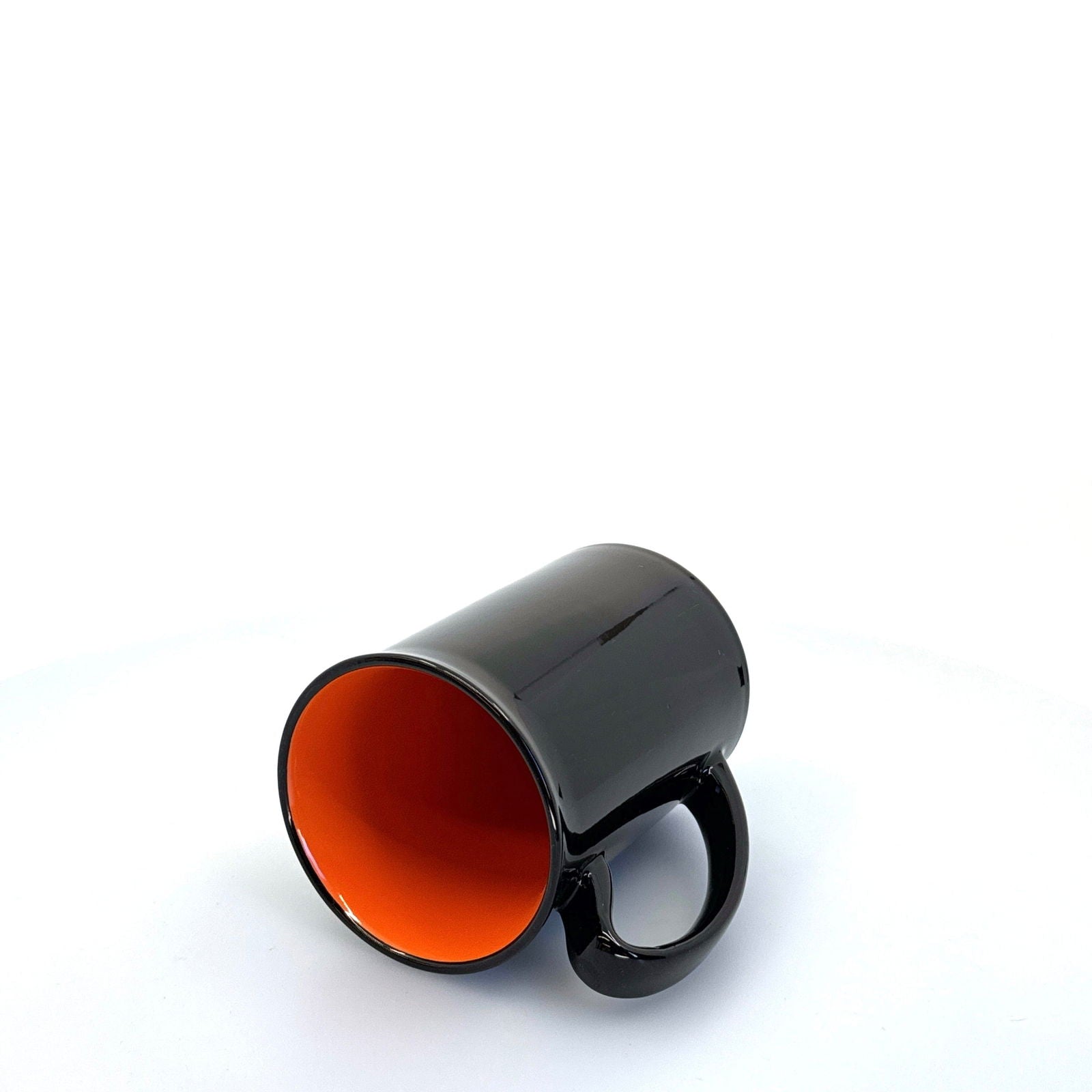 Billings, MT | Beartooth Harley-Davidson Ceramic Coffee Cup | Color: Black/Orange | 14 fl oz -  | Buy at Parsimony Shoppes