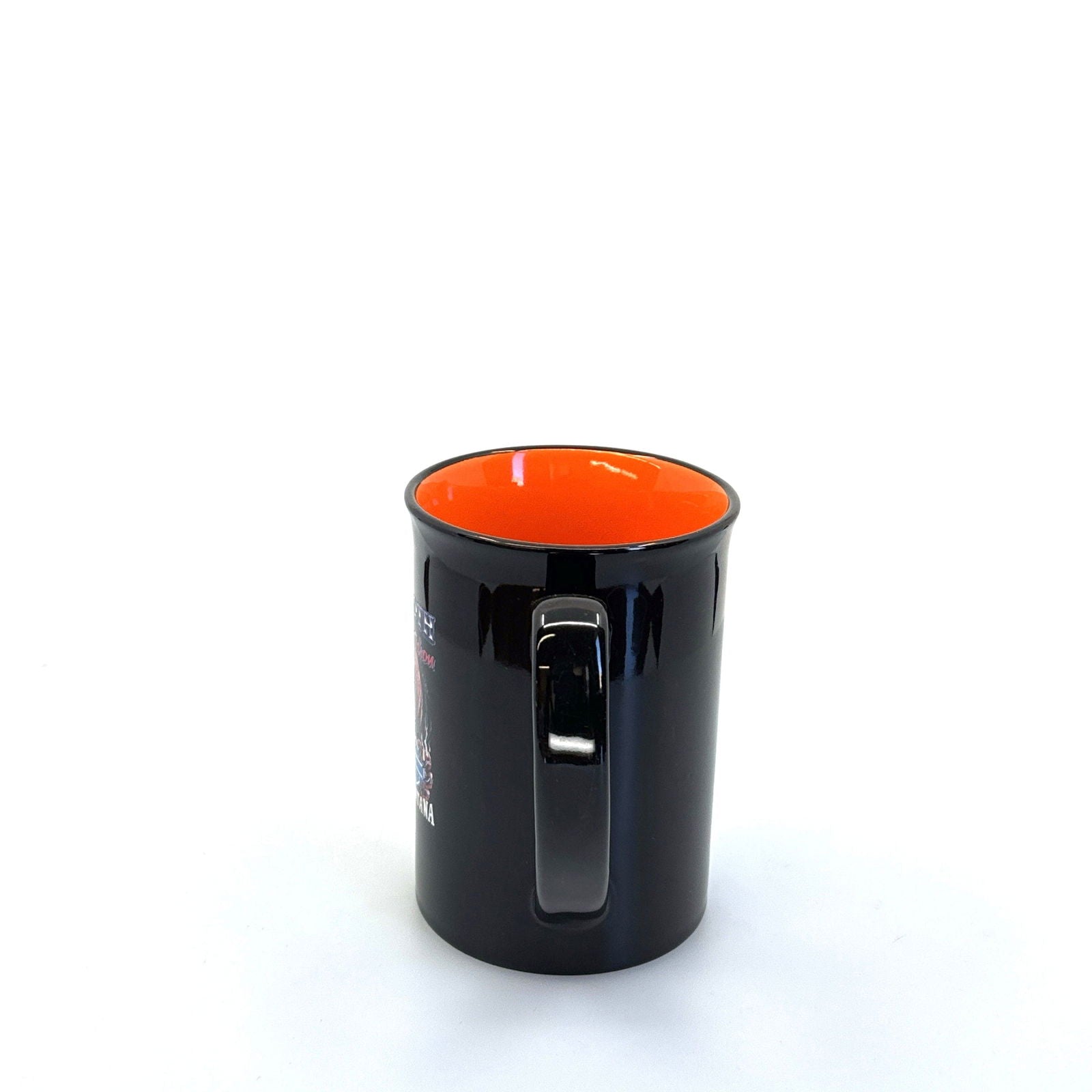 Billings, MT | Beartooth Harley-Davidson Ceramic Coffee Cup | Color: Black/Orange | 14 fl oz -  | Buy at Parsimony Shoppes
