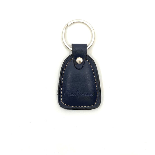 Black Leather “Marksman” Keychain Luggage Tag Charm -  | Buy at Parsimony Shoppes