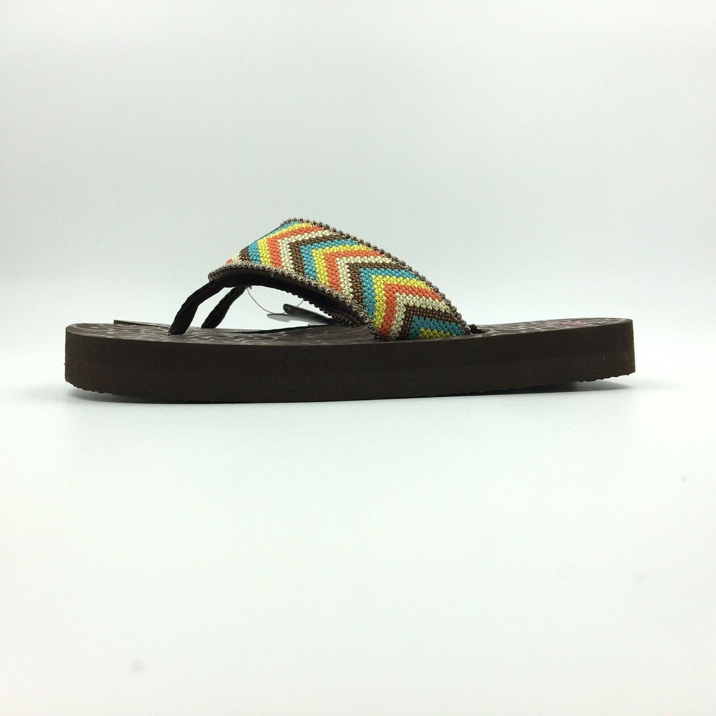 Blazin Roxx Women Size 6 Beaded Chevron Flip Flops Thongs #4119497 Angie BR -  | Buy at Parsimony Shoppes