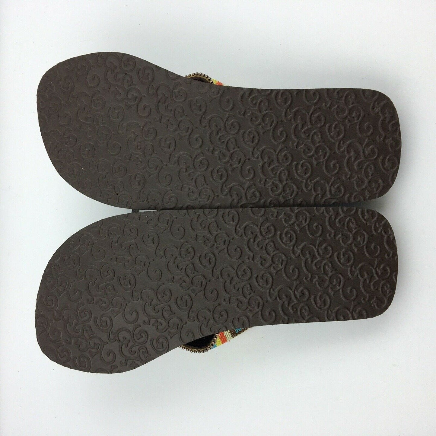 Blazin Roxx Women Size 6 Beaded Chevron Flip Flops Thongs #4119497 Angie BR -  | Buy at Parsimony Shoppes