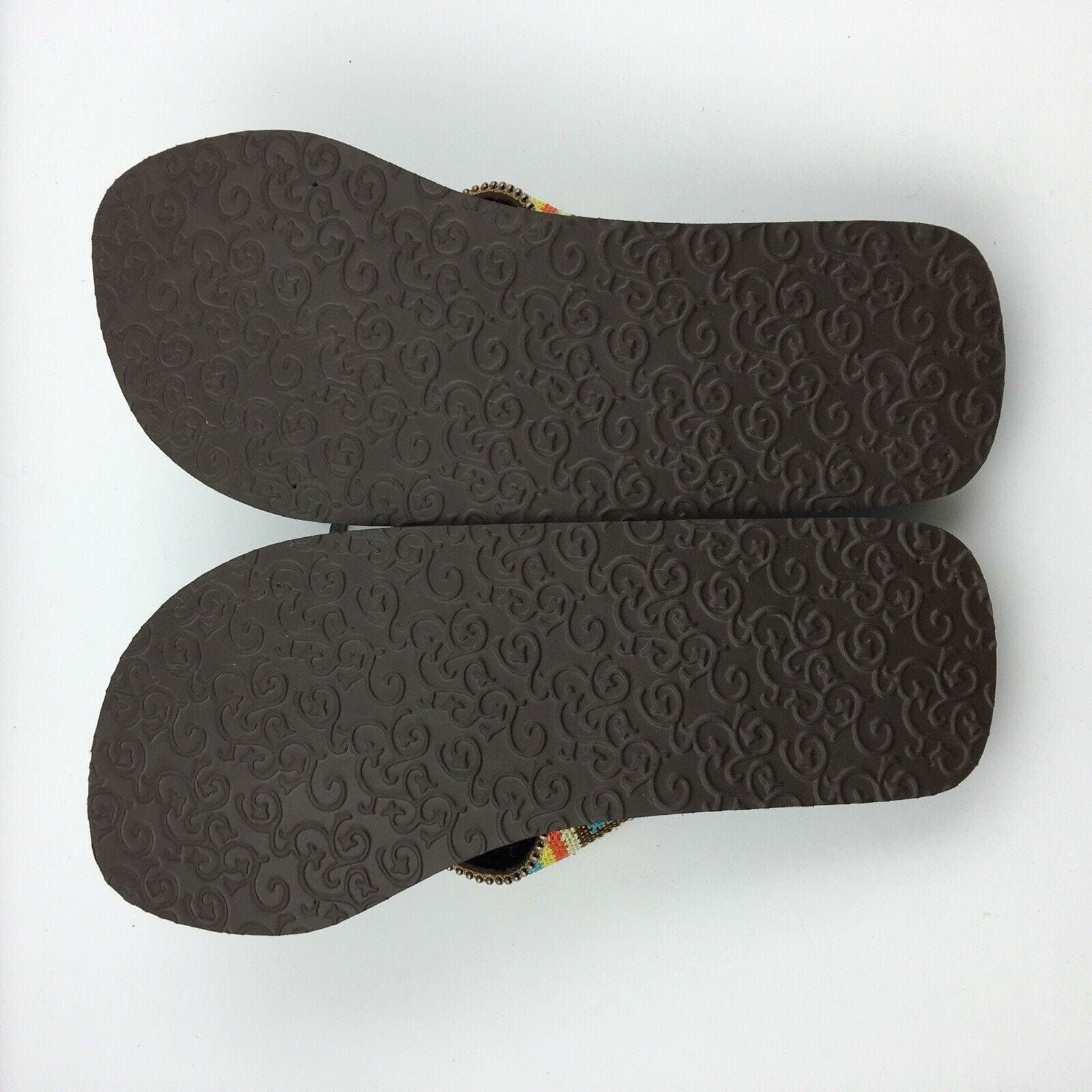Blazin Roxx Women Size 6 Beaded Chevron Flip Flops Thongs #4119497 Angie BR -  | Buy at Parsimony Shoppes