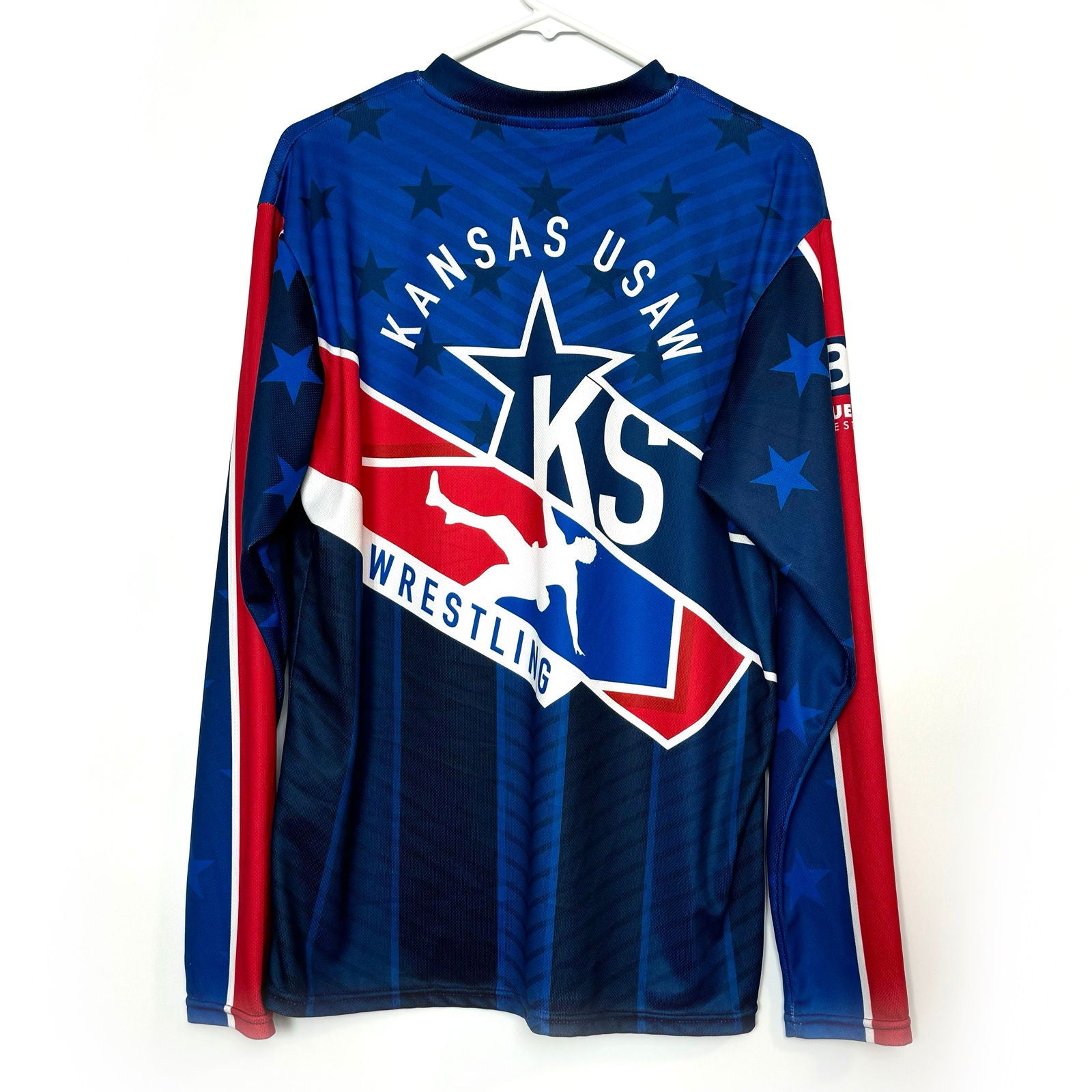 Blue Chip Athletic | Kansas USAW L/s 1/4 Zip Top | Color: Blue/Red | Size: L | EUC -  | Buy at Parsimony Shoppes