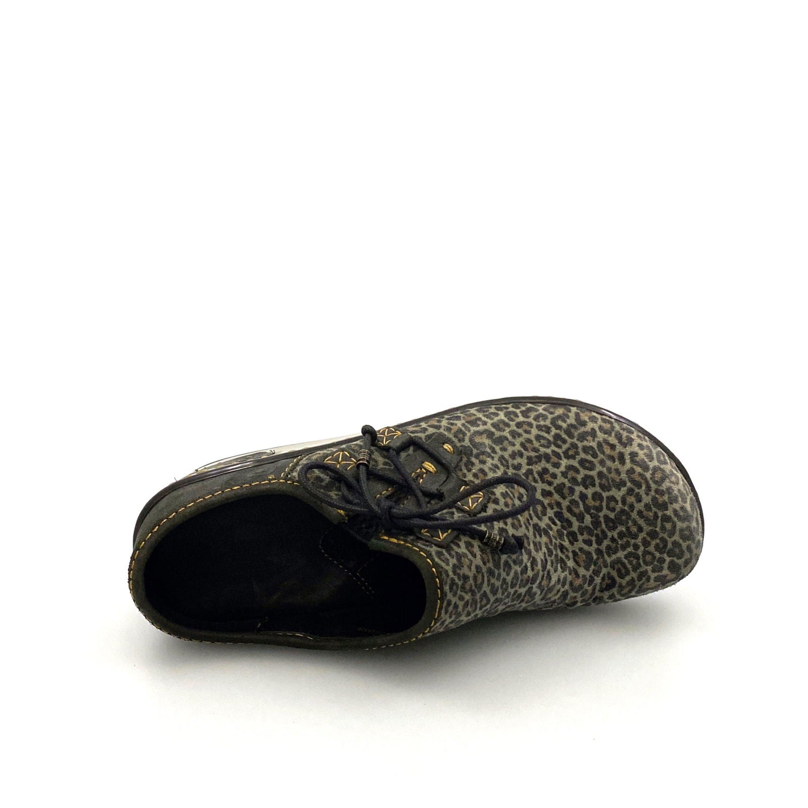Born Womens Size 6/36½ Leopard Print Slip On Mules Clogs Shoes -  | Buy at Parsimony Shoppes