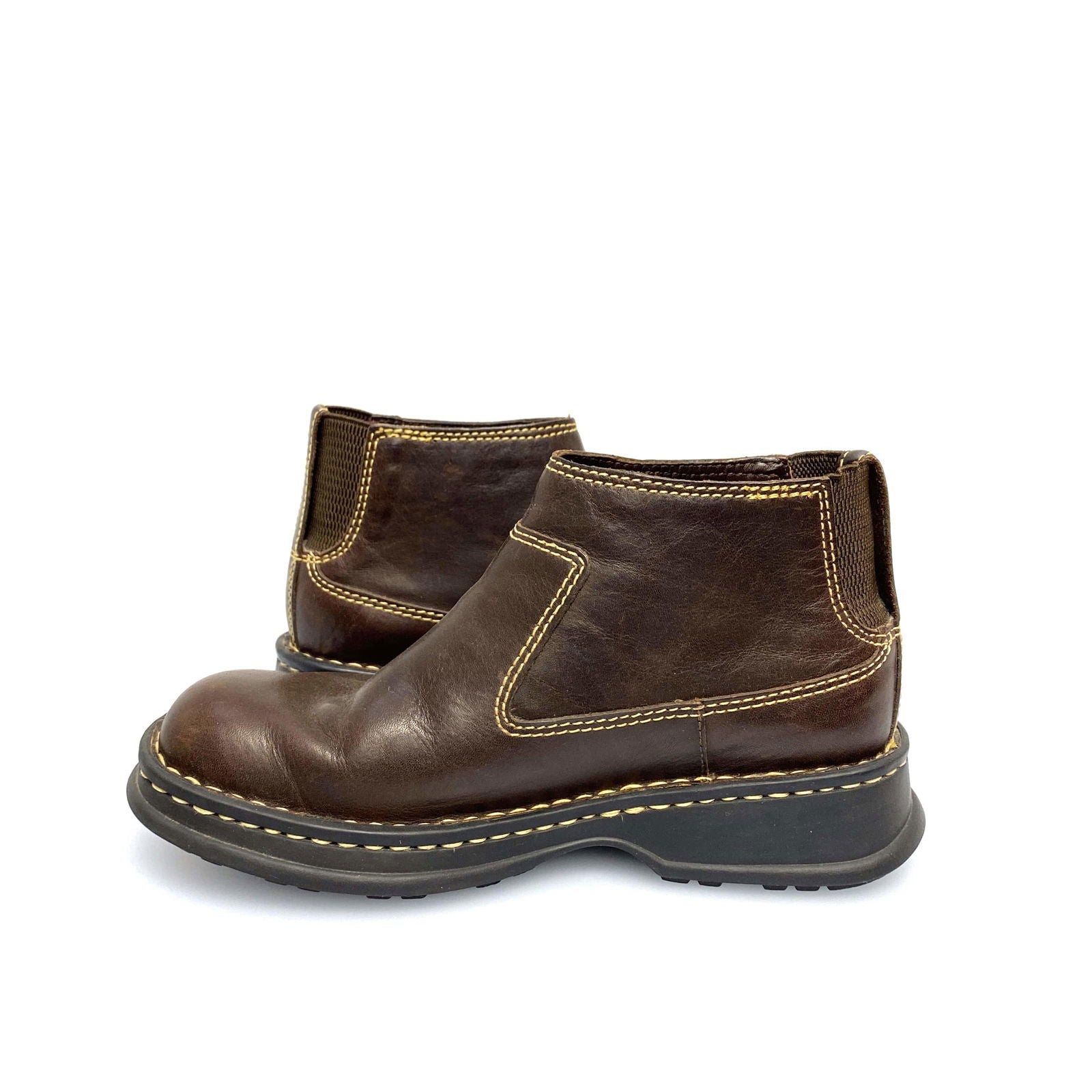 Born Womens Size 6.5 / 37 Brown Leather Ankle Booties Boots for Comfort -  | Buy at Parsimony Shoppes